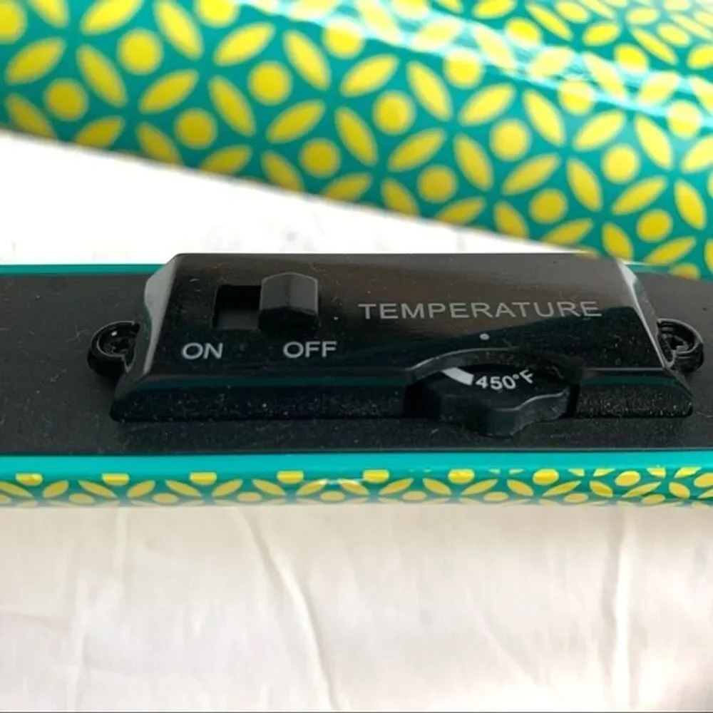 Revive Flat Styling Hair Iron Green Teal Blue & Black Temp 176-450F Straigtener